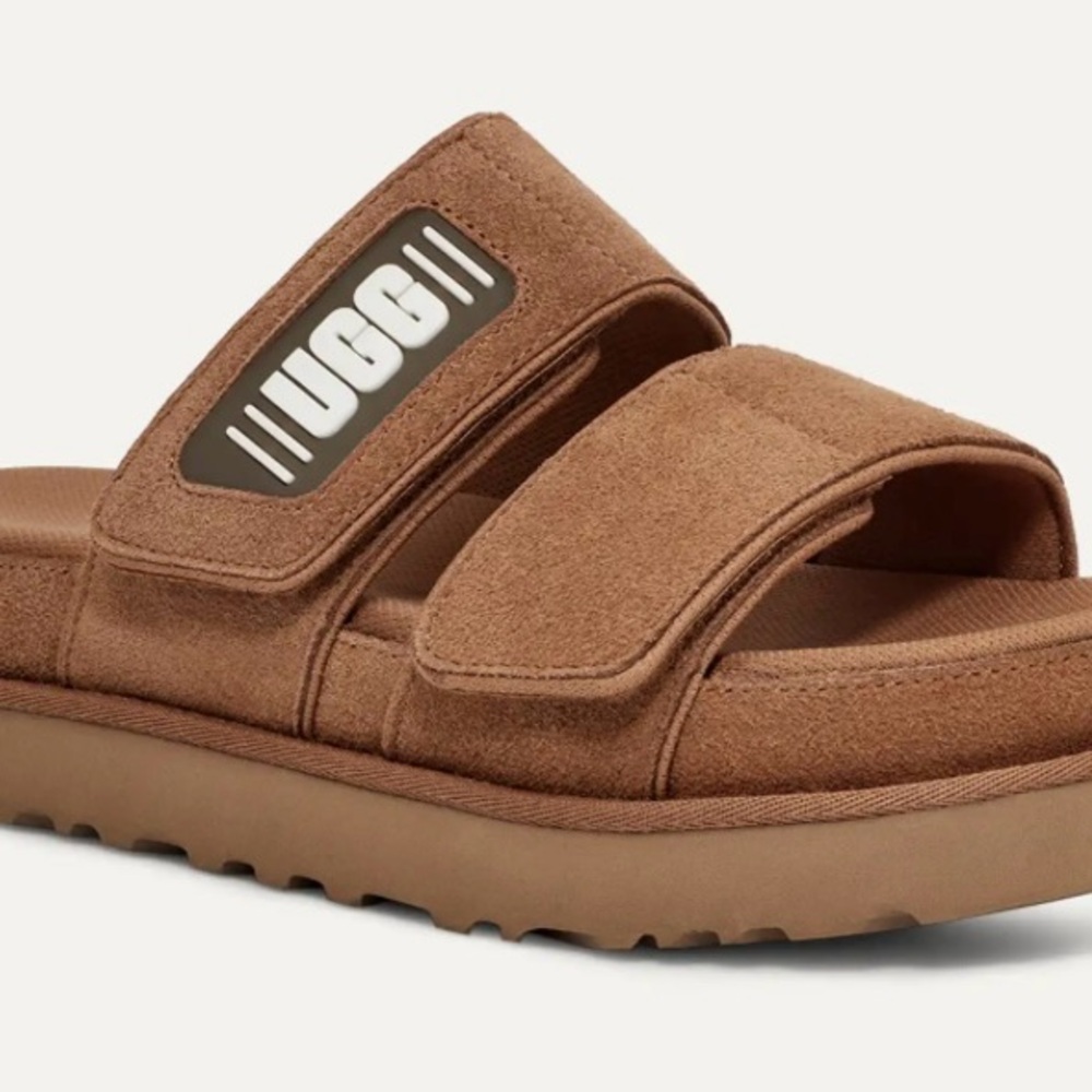 Tan Slide Sandals